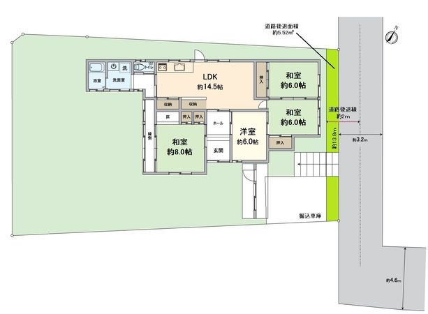 西京区嵐山山田町 戸建 間取図(平面図) 西京区嵐山山田町 戸建 間取図(平面図)