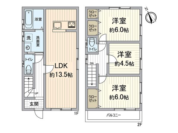 西京区大枝塚原町 間取図(平面図) 西京区大枝塚原町 間取図(平面図)
