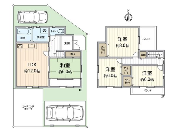 西京区嵐山樋ノ上町 間取図(平面図) 西京区嵐山樋ノ上町 間取図(平面図)