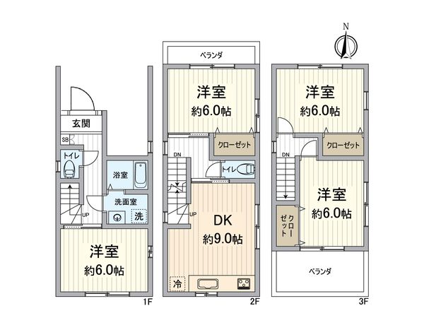 向日市寺戸町三ノ坪 間取図(平面図)