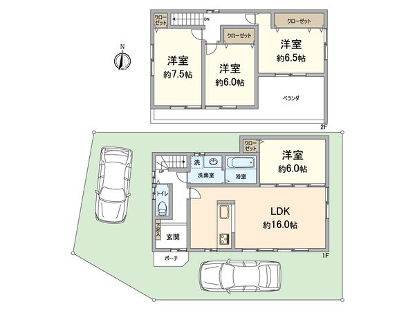 西京区大原野上里男鹿町 間取図(平面図) 西京区大原野上里男鹿町 間取図(平面図)