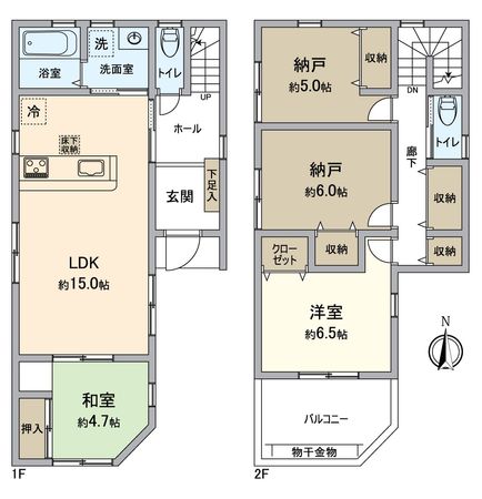 長岡京市東和苑 新築一戸建 間取図(平面図) 長岡京市東和苑 新築一戸建 間取図(平面図)
