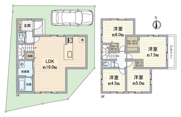 南区久世大築町 4号地 間取図(平面図) 間取図(平面図)