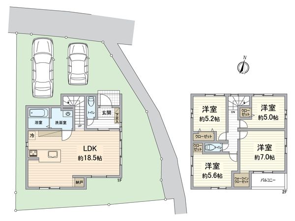 西京区嵐山谷ケ辻子町 間取図(平面図)