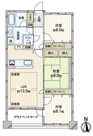 ヴェレーナ京都西向日 間取図(平面図)