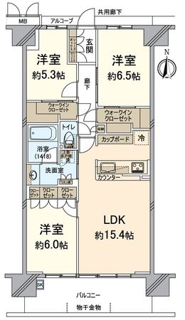 メイツブラン長岡京 間取図(平面図) メイツブラン長岡京 間取図(平面図)