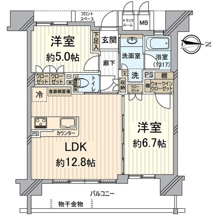 ヴェリテ洛西口アデレイド 間取図(平面図) 間取図(平面図)