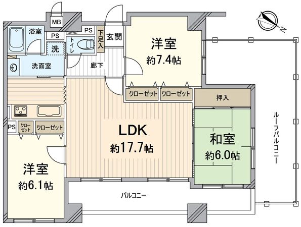 エル・パティオ桂南 間取図(平面図)