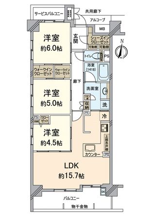 プレサンスロジェ京都桂川ザ・レジデンス 間取図(平面図) プレサンスロジェ京都桂川ザ・レジデンス 間取図(平面図)