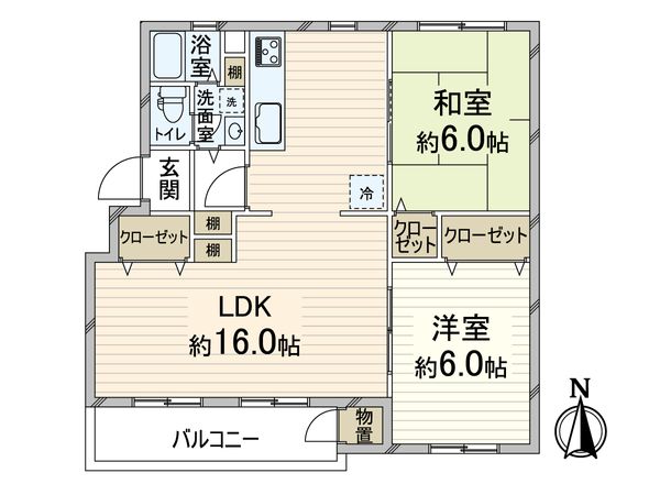 メゾン神足 間取図(平面図) 間取図(平面図)
