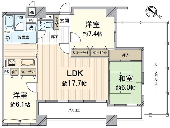 エル・パティオ桂南 間取図(平面図)