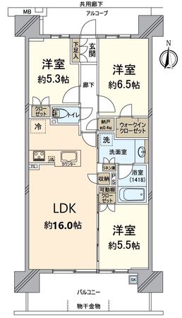 京都桂川つむぎの街ブライトスクエア 間取図(平面図) 京都桂川つむぎの街ブライトスクエア 間取図(平面図)
