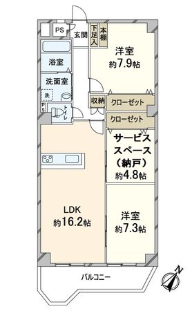 イトーピア向日マンション 間取図(平面図)