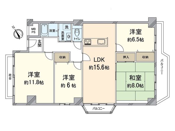 イトーピア向日マンション 間取図(平面図) イトーピア向日マンション 間取図(平面図)