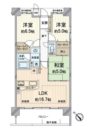 パデシオン長岡京西山天王山駅前 間取図(平面図)