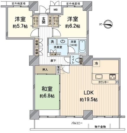 ファーストタワー大津MARY 間取図(平面図) ファーストタワー大津MARY 間取図(平面図)