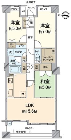 パークホームズ桂 間取図(平面図)