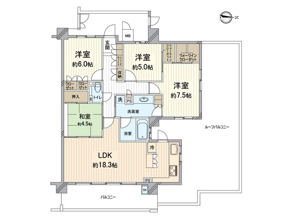 グリーンフォート長岡京 センターアクシス 間取図(平面図) グリーンフォート長岡京 センターアクシス 間取図(平面図)