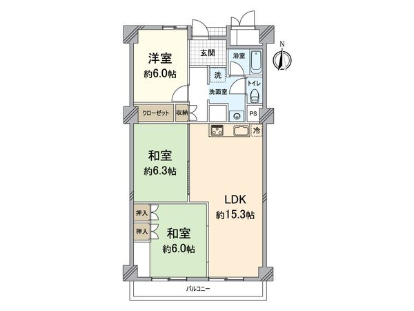 長岡京スカイハイツ 間取図(平面図) 長岡京スカイハイツ 間取図(平面図)