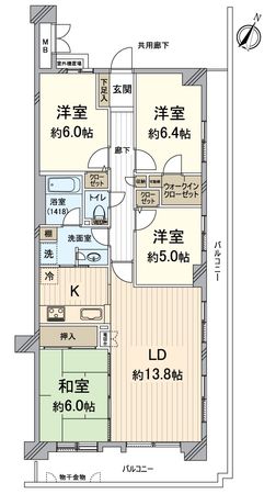 ステイツ桂洛西 間取図(平面図) ステイツ桂洛西 間取図(平面図)