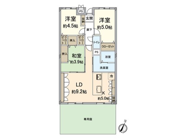 エルパーク西京大原野 間取図(平面図)