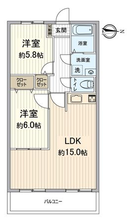 長岡京グリーンマンション 間取図(平面図) 間取図(平面図)