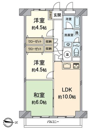 桂ガーデンハイツ 間取図(平面図) 間取図(平面図)