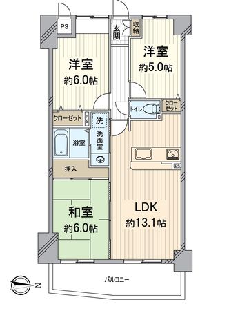 サンマンションアトレ東向日 間取図(平面図) 間取図(平面図)