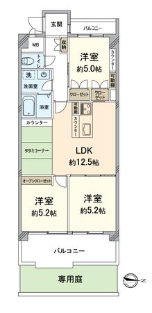 ルミエール桂川 間取図(平面図) ルミエール桂川 間取図(平面図)