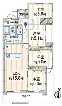 ルミエール桂川 間取図(平面図) 間取図(平面図)