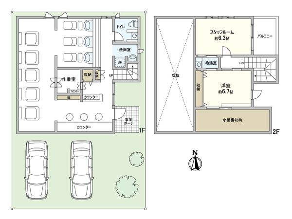 西京区下津林六反田 間取図(平面図) 間取図(平面図)