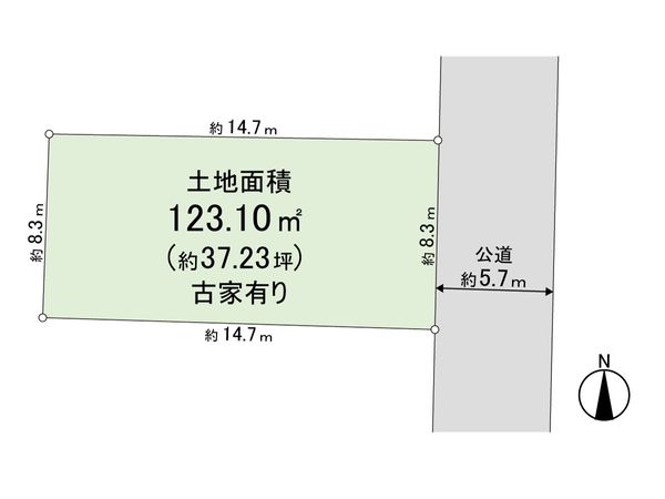 北区紫野西蓮台野町 区画図 北区紫野西蓮台野町 区画図
