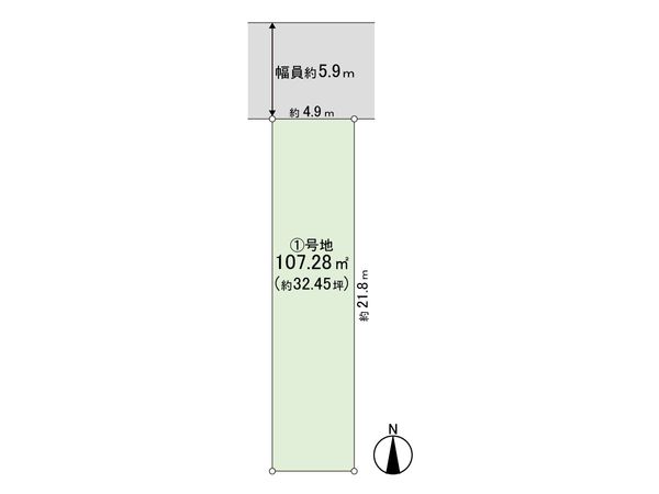 北区上賀茂向縄手町 1号地 区画図 北区上賀茂向縄手町 1号地 区画図