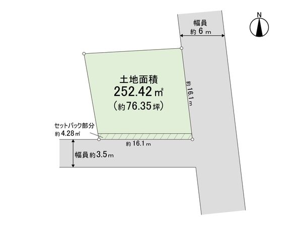 北区小山東大野町 区画図 北区小山東大野町 区画図