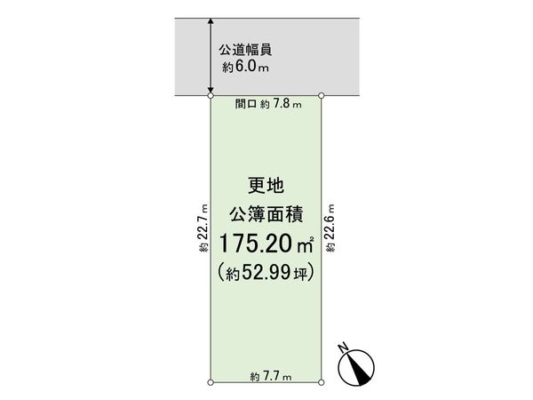 左京区松ケ崎西桜木町 区画図