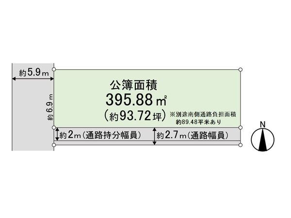 左京区岩倉大鷺町 区画図
