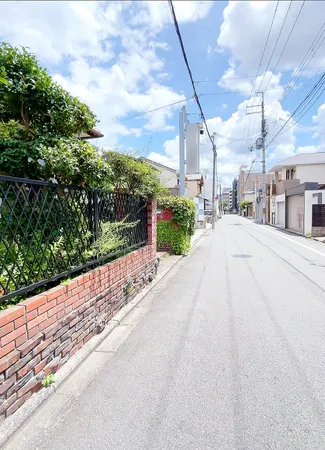 前面道路東向き