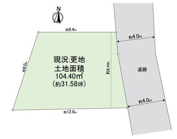 左京区山端大塚町 区画図 左京区山端大塚町 区画図