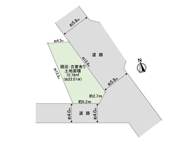 北区小山上総町 区画図 北区小山上総町 区画図