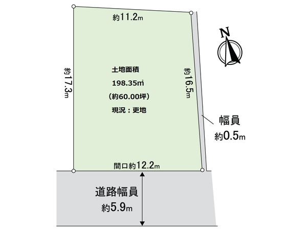 北区衣笠西尊上院町 区画図 北区衣笠西尊上院町 区画図