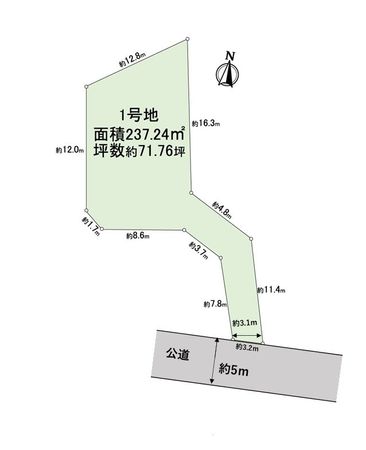 北区大北山原谷乾町 区画図 北区大北山原谷乾町 区画図