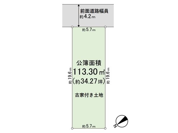 左京区一乗寺庵野町 区画図 左京区一乗寺庵野町 区画図