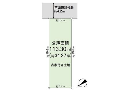左京区一乗寺庵野町 区画図
