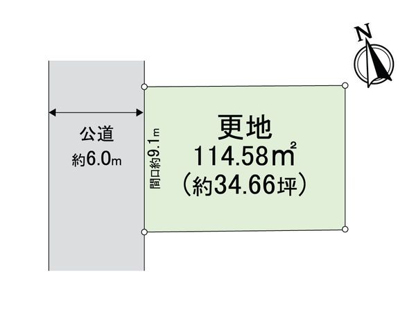 左京区修学院中林町 区画図 左京区修学院中林町 区画図