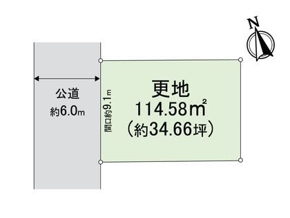 左京区修学院中林町 区画図