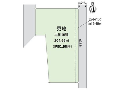 左京区北白川下別当町 区画図