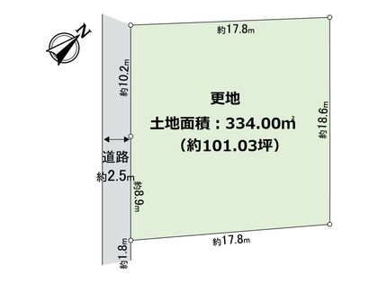 左京区上高野隣好町 区画図