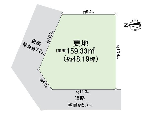 上賀茂豊田町6号地 区画図 上賀茂豊田町6号地 区画図