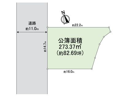 左京区岩倉長谷町 区画図