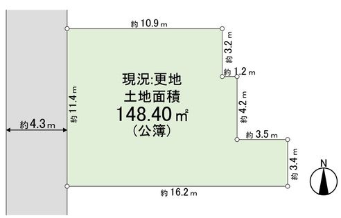 左京区吉田下大路町 区画図
